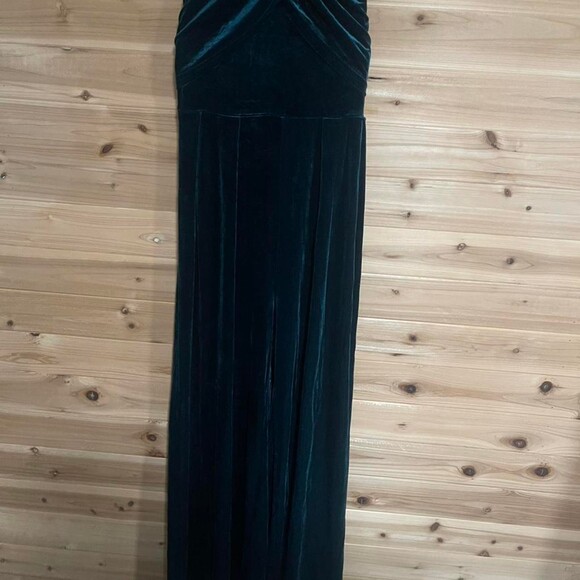 Cider Green Velvet Maxi Dress 7700 - Picture 5 of 8